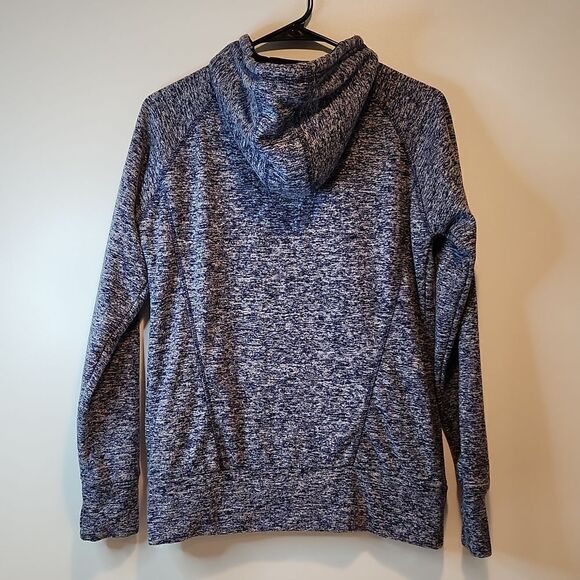 J America Hoodie Hooded Sweatshirt Pullover Men's Size Small Blue/Gray EUC NICE! - Picture 10 of 12